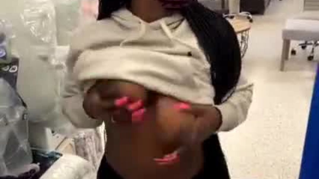 Teen playing with boobs