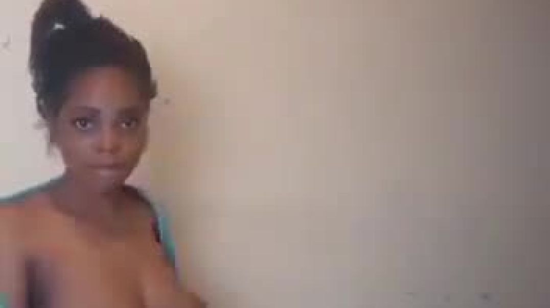 She coming out of bathroom this morning