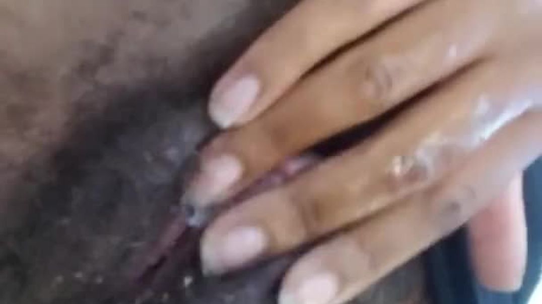 Bushy pussy dripping wet