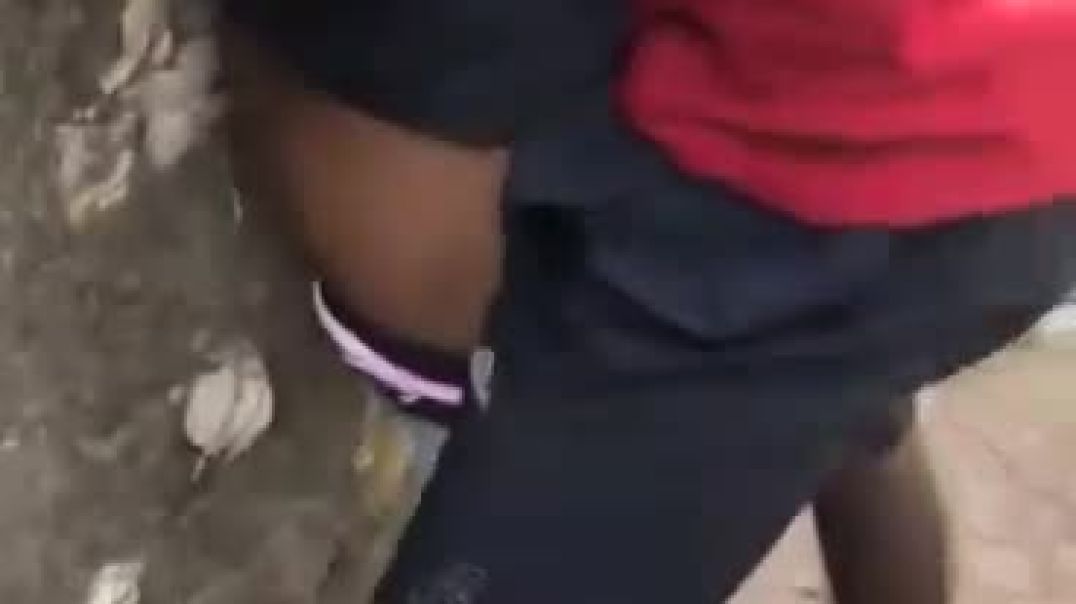 African teens public fuck