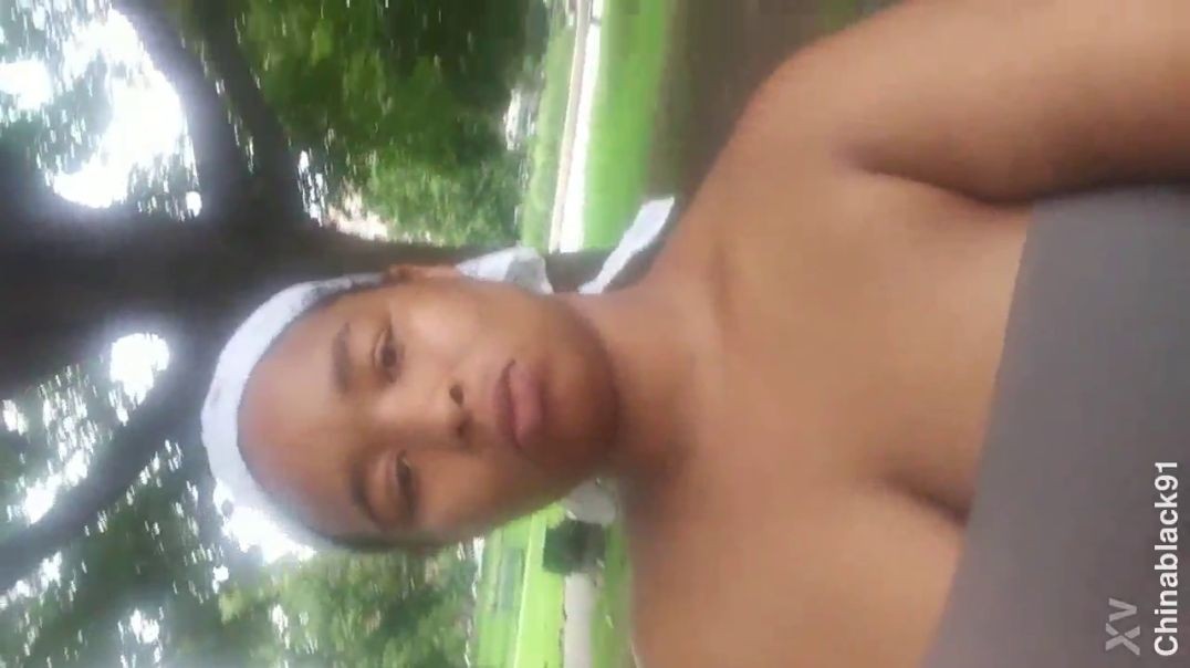 ⁣Public Park pussy play