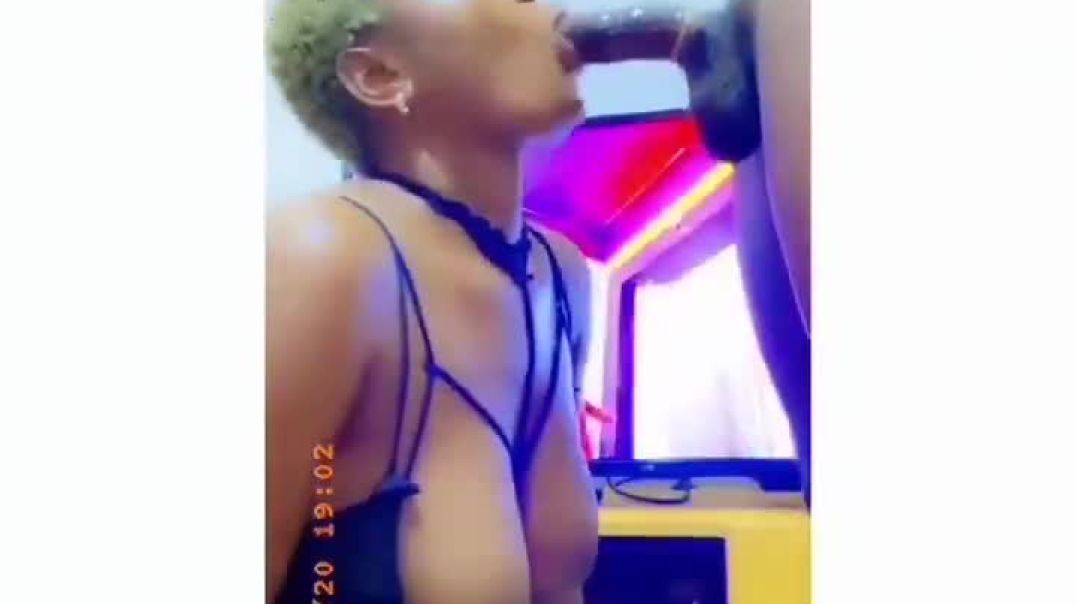 ⁣All the dick in her mouth