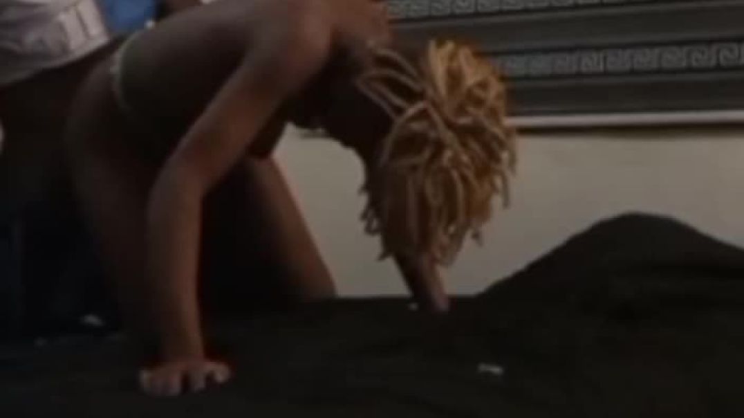 ⁣Fucked and cum on this money hungry ama2k Nigerian teen for just 5000 naira